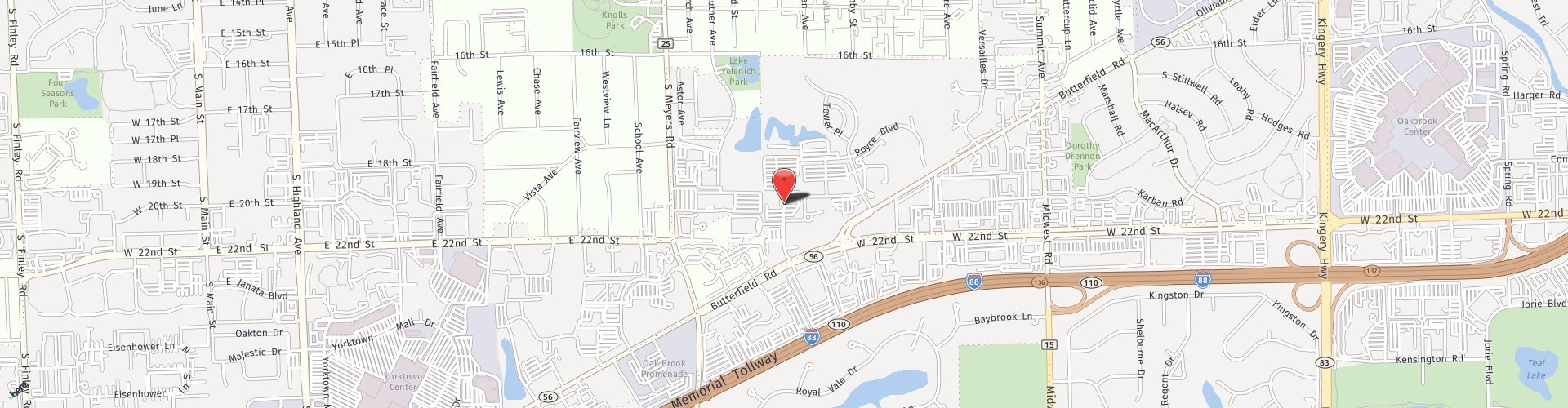 Location Map: One Transam Plaza Drive Oakbrook Terrace, IL 60181